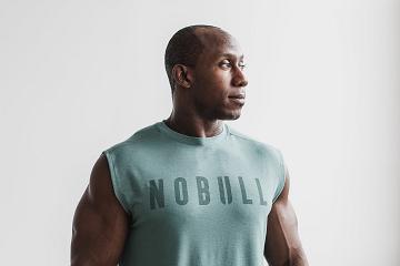 Men's Nobull Sleeveless Tee (SEASONAL Colors) Tanks Turquoise | SG L2552I